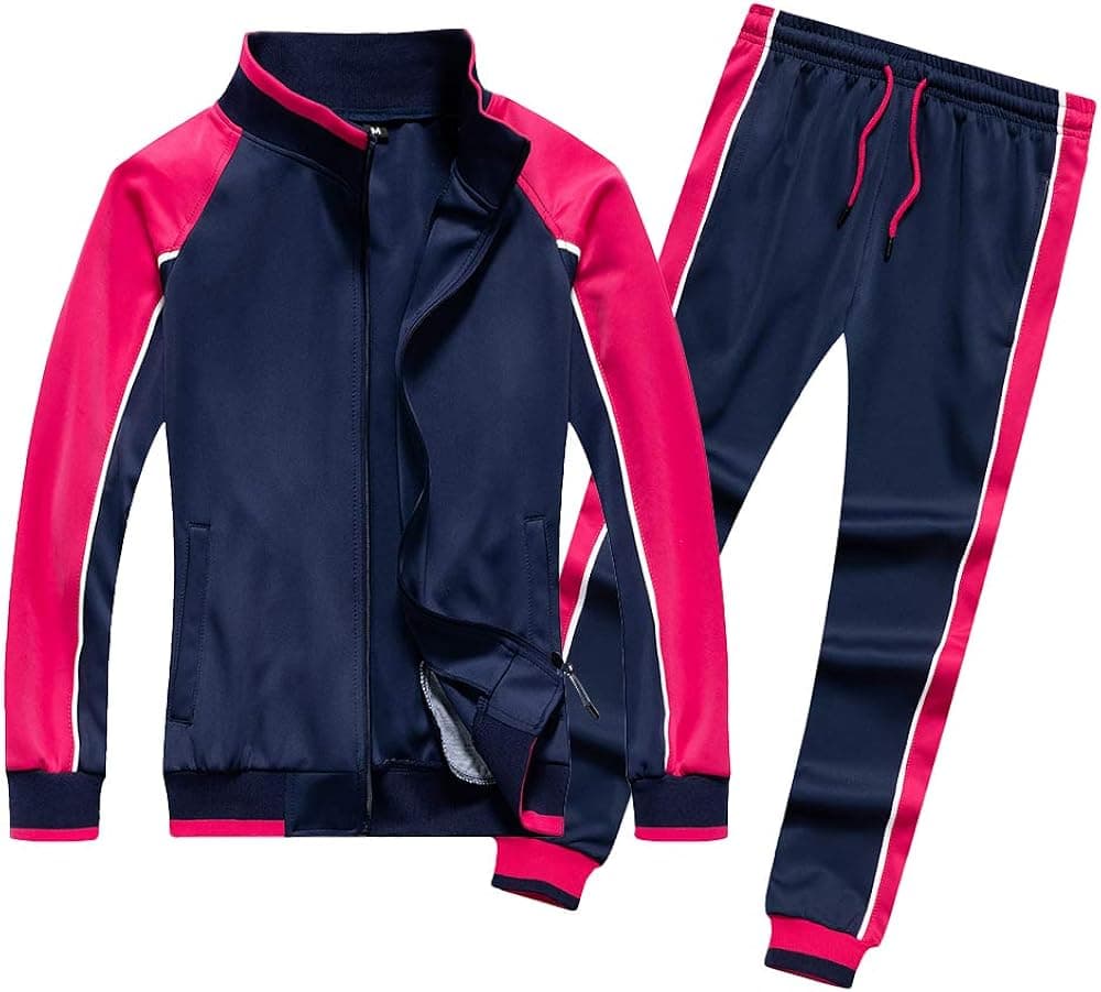 LBL Women's Fashion Tracksuit Set Outfits Zipper Jacket & Sweatpants Jogging Suit 2 Piece