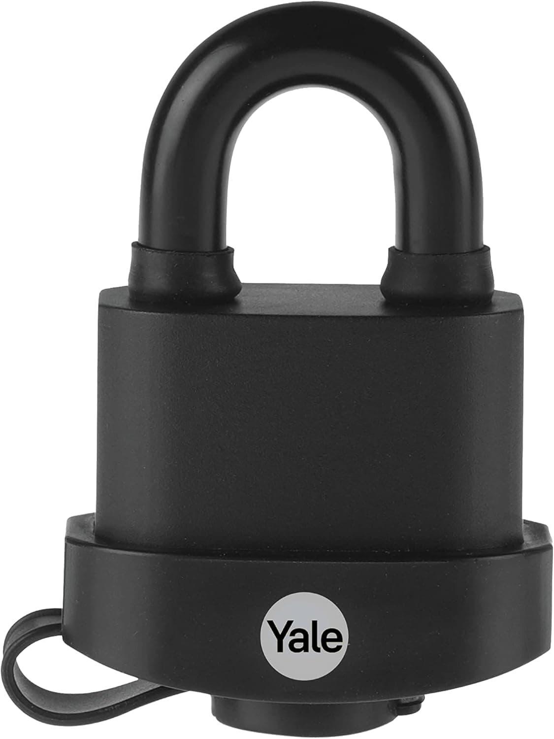 Yale 2-1/16" Wide high Security Weatherproof Laminated Padlock with 5/16" Shackle and 3 keyed Alike Keys for Outdoor gate, Fence, and Storage