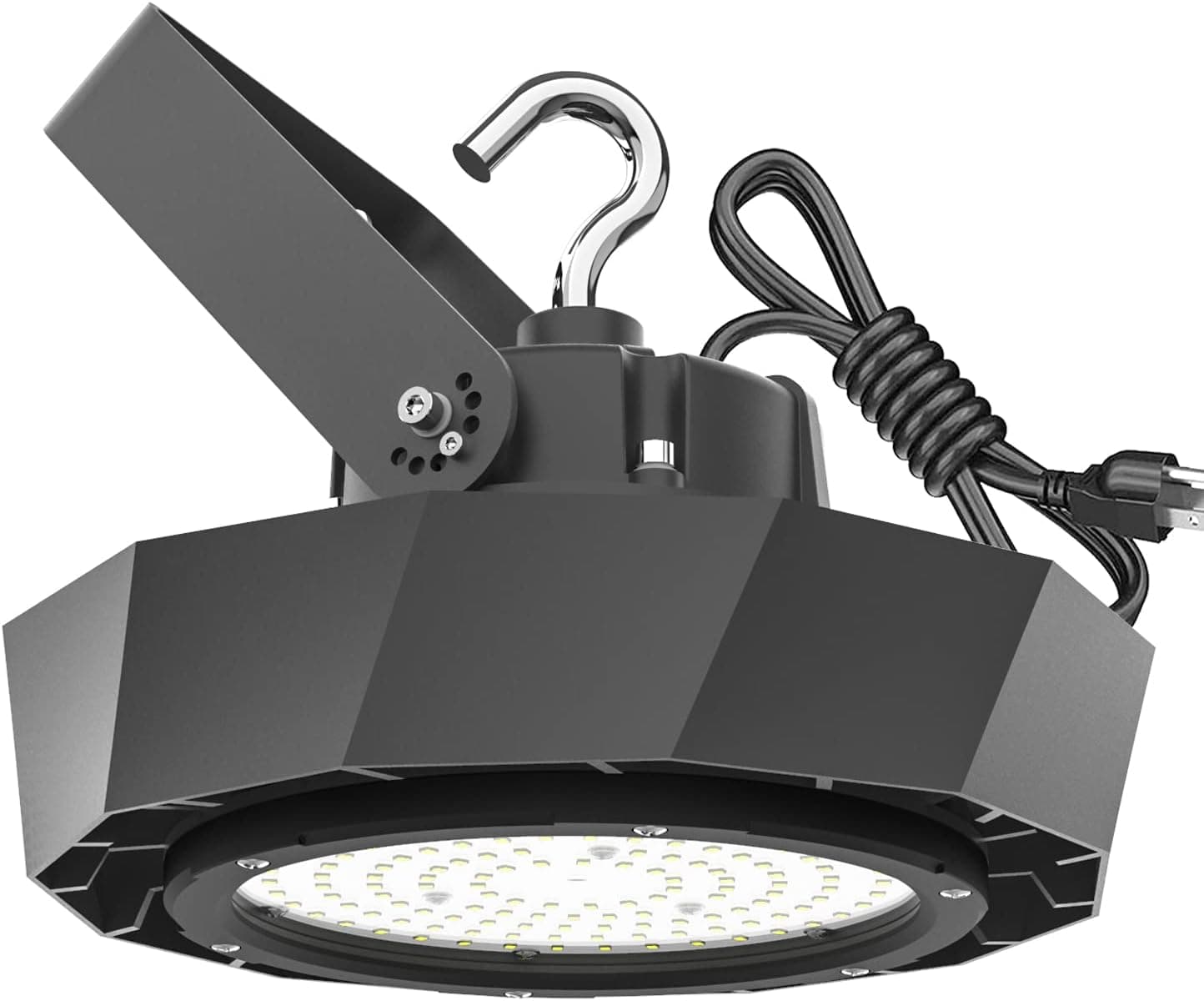 ABODONG 240W LED High Bay Light 150LM/W 5000K 1-10V Dimmable 36,000LM Alternative to 960W MH/HPS with US Plug 8' Cable ETL/DLC Approved LED Shop Lights Commercial Garage Warehouse Gym Area Lighting
