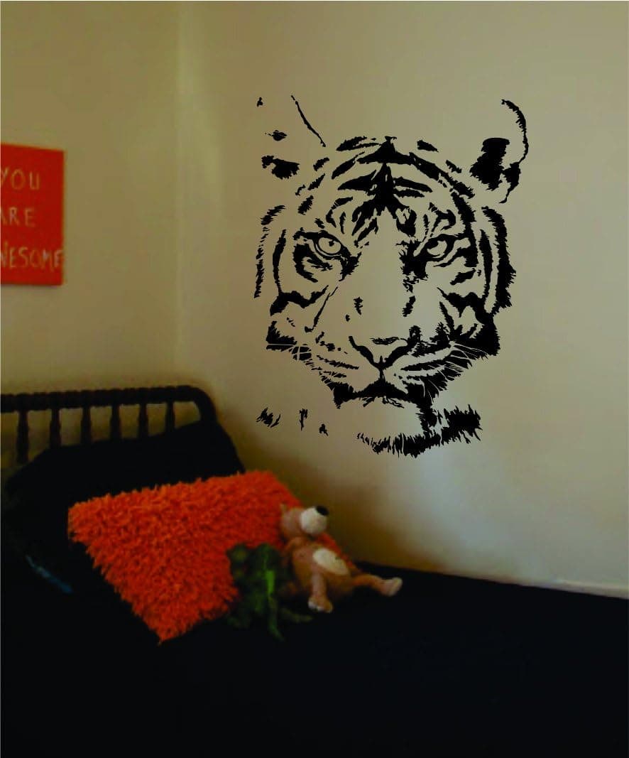 Tiger Face Decal Sticker Wall Vinyl Art Animal