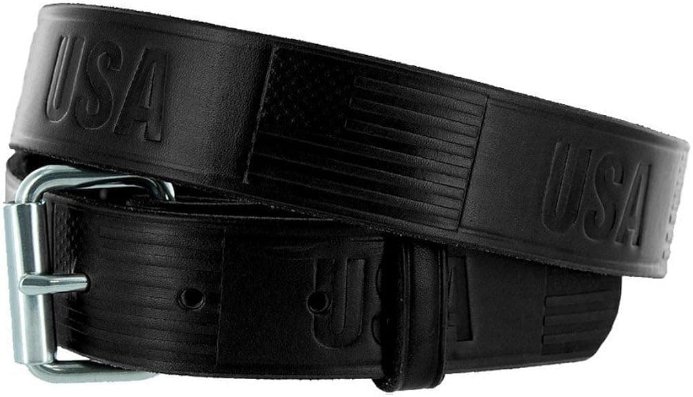 Hanks 1.5" Freedom Men’s Heavy Duty Leather Belt - USA-Made, 100-Year Warranty