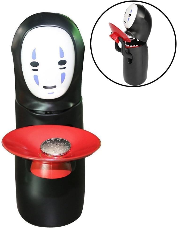 Lovely queen Face Bank Spirited Away No Face Man Coin Bank Automatic Eat Coin Piggy Bank