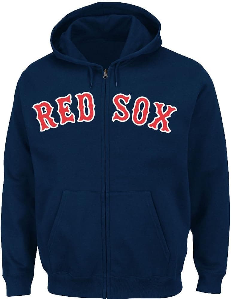MLB Boston Red Sox Shut Out Full-Zip Hooded Fleece Jacket, Navy