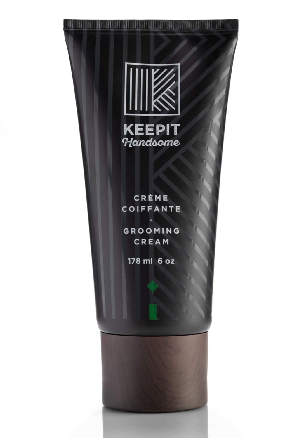 KEEPIT HANDSOME Men's Grooming Cream, Subtle Control, Texture and Definition, 6 oz (178 ml)