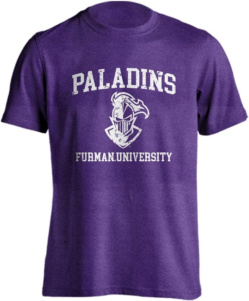 Furman University Paladins Retro Distressed Short Sleeve T-Shirt