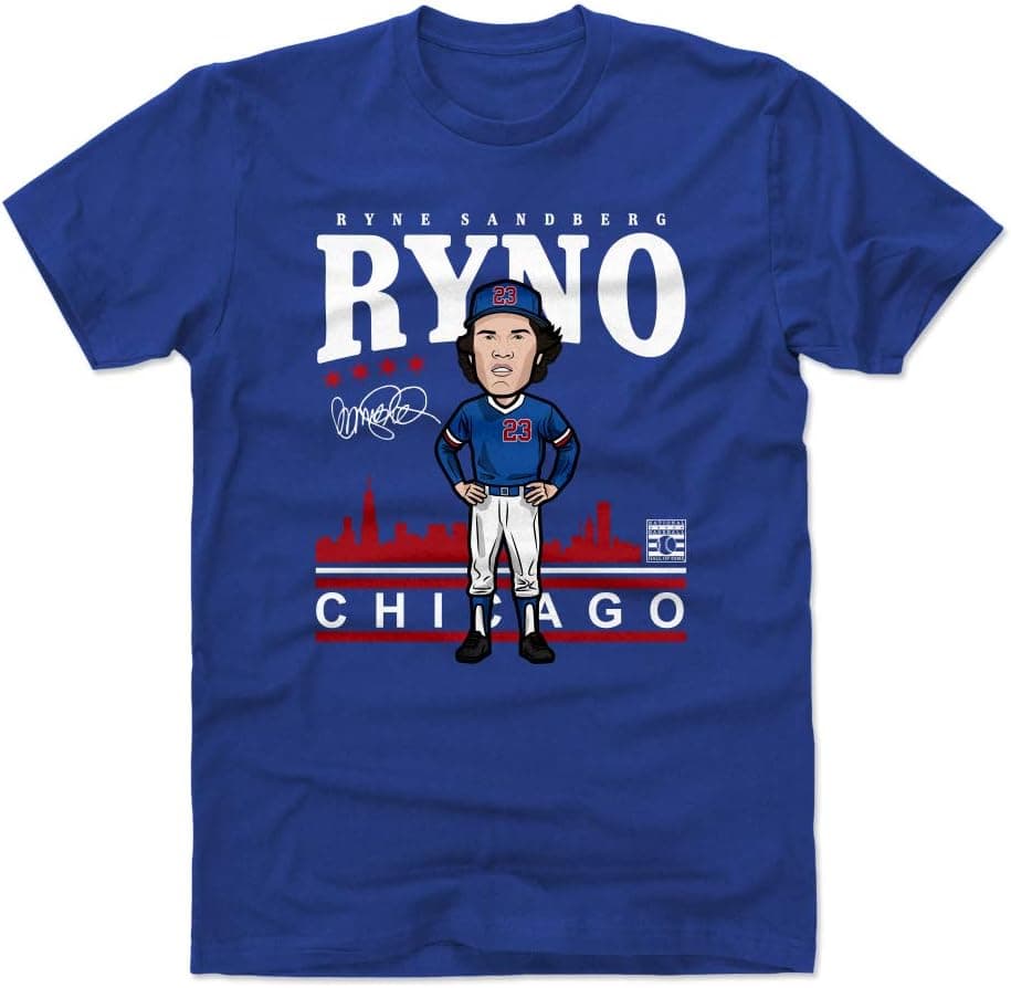 500 LEVEL Ryne Sandberg Shirt - Vintage Chicago Baseball Men's Apparel - Ryne Sandberg Toon