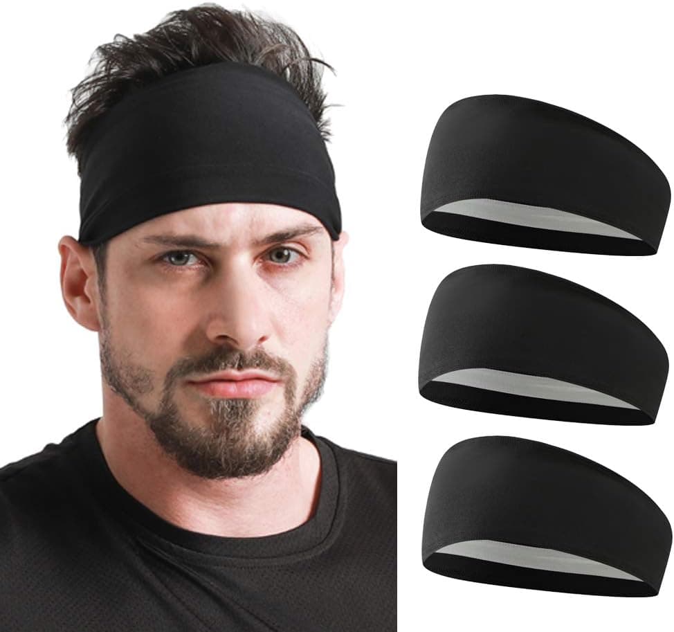 HCHYFZ Sports Headbands Non-Slip Hair Bands Workout Unisex Head Bands for Fitness Yoga Bike Fishing Running Helmets