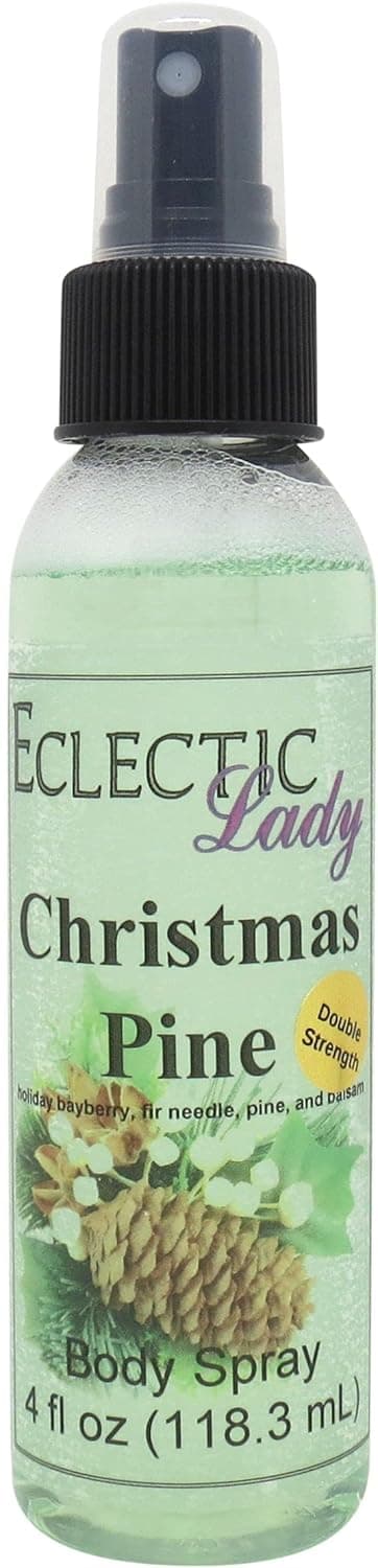 Eclectic Lady Christmas Pine Body Spray (Double Strength), 4 ounces