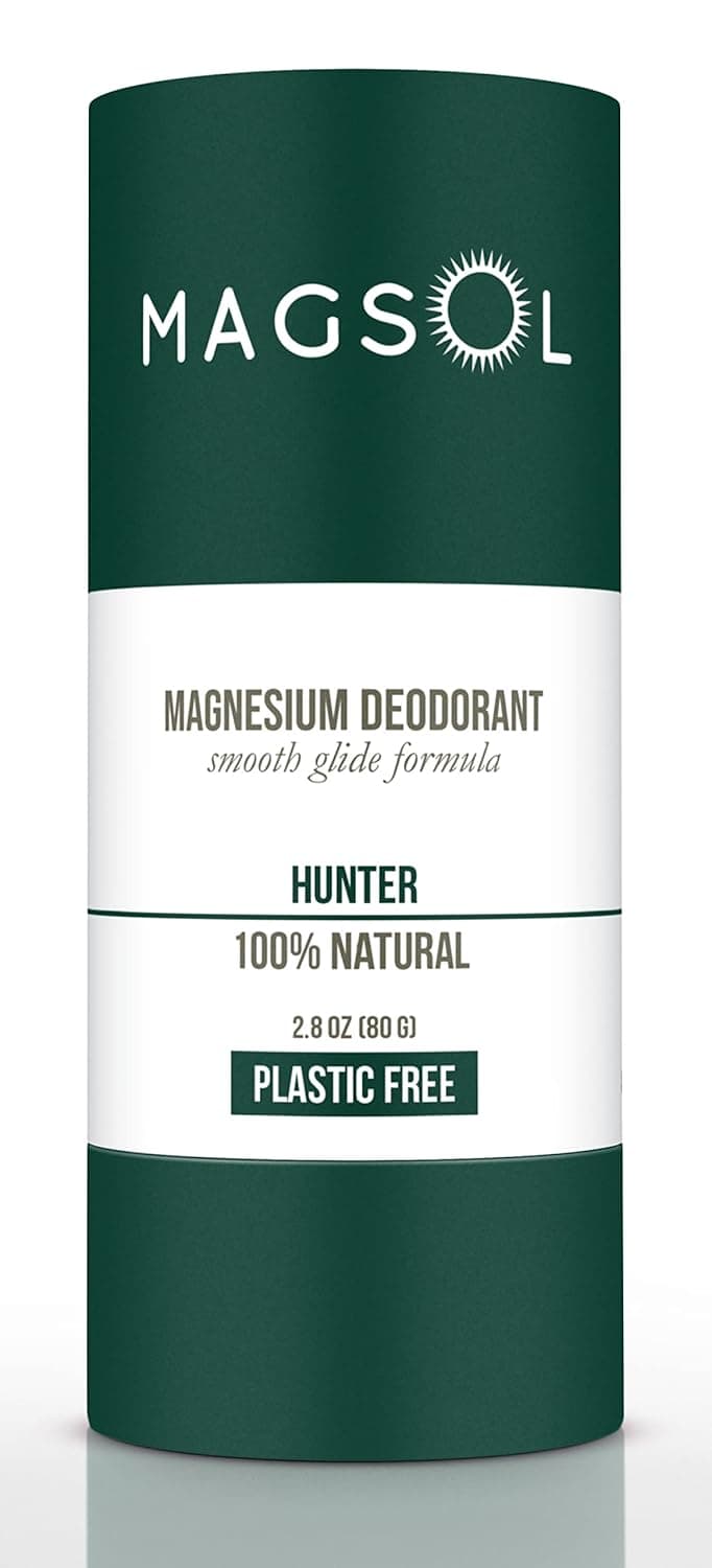 MAGSOL Plastic-Free Natural Deodorant for Women - 100% Aluminum Free, Baking Soda Free, Plastic Free - 2.8 oz