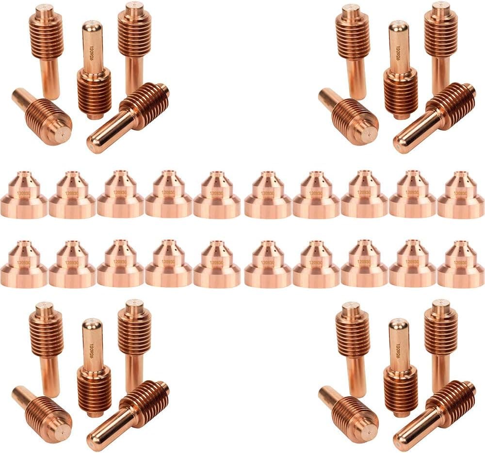 Jack&Dave 20PCS 120926 Plasma Electrodes 20PCS 120930 Plasma Tips Fit 45/65/85/105