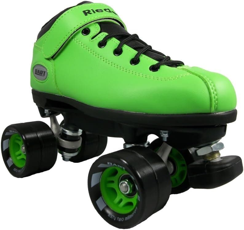Riedell Dart Skates - Dart Green Speed Skates - Dart Green Quad Skates