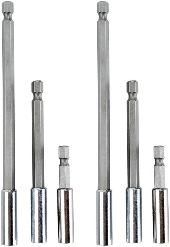 Eagles 6pcs 2" /4" / 6" Magnetic Bit Holder Extension,1/4" Hex Bit Extension Power Tools For Quick Release
