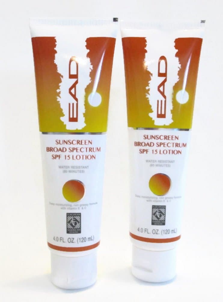 EAD Sunscreen Broad Spectrum SPF 15 Lotion - Pack of 2