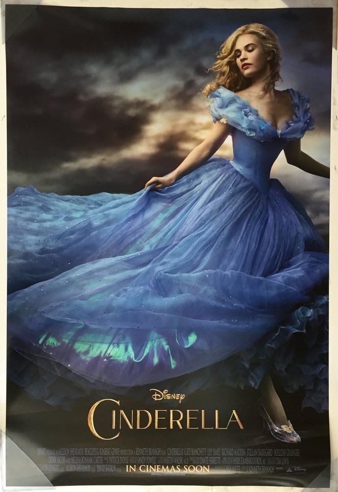 Movie Poster Cinderella 2 Sided Original INTL Final 27x40 Lily James