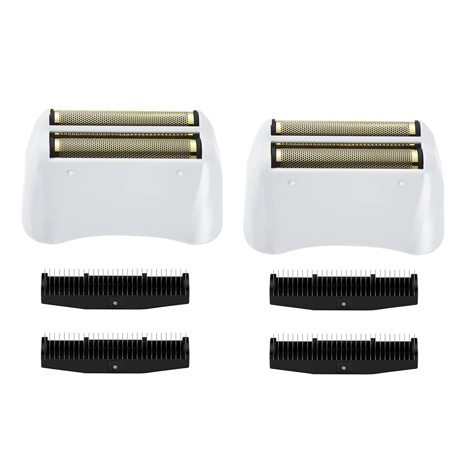2 Pack Pro Shaver Replacement Foil and Cutters compatible with"andis #17150 shaver foil replacement" Golden
