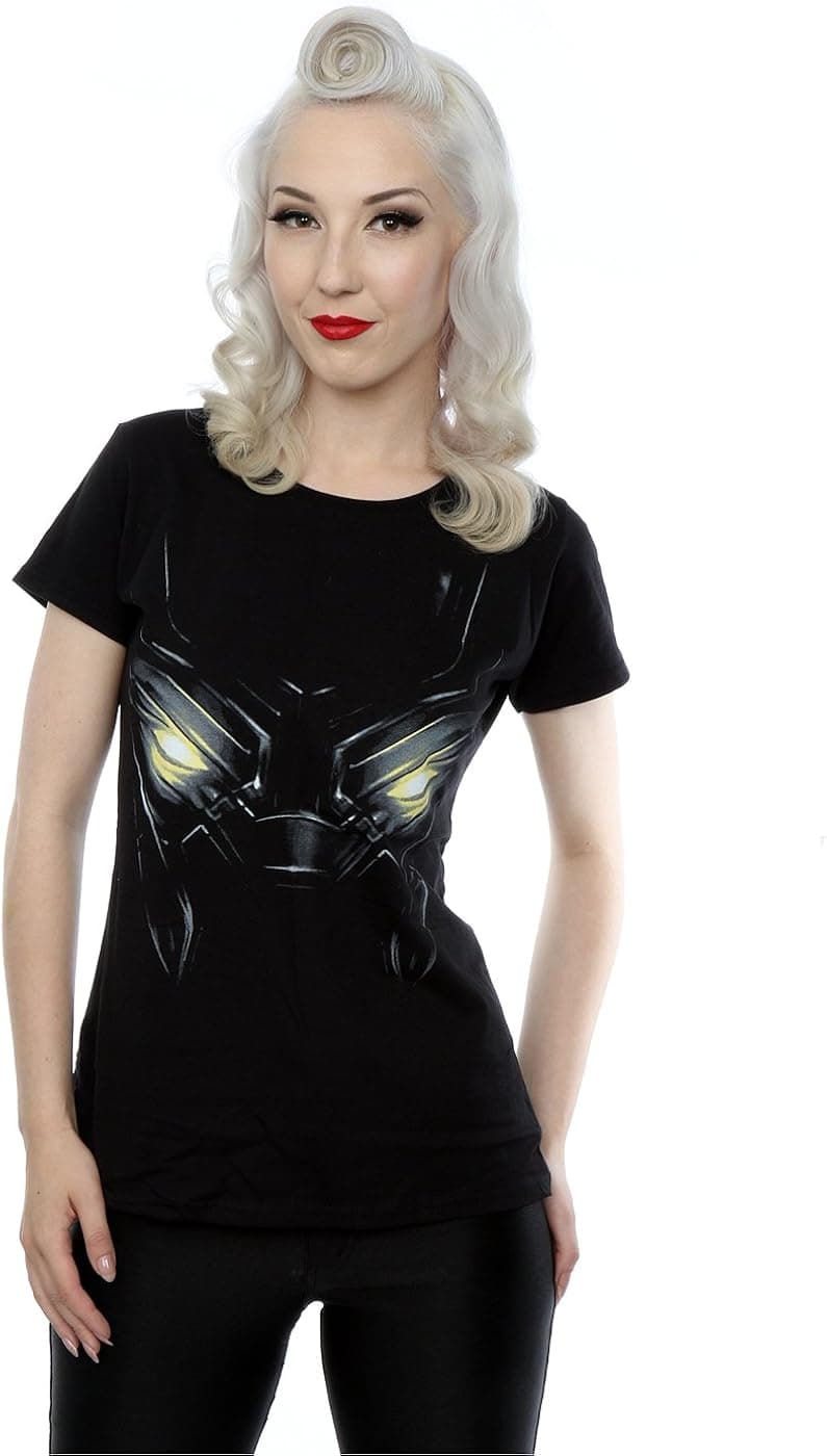 Marvel Women's Black Panther Eyes T-Shirt Medium Black