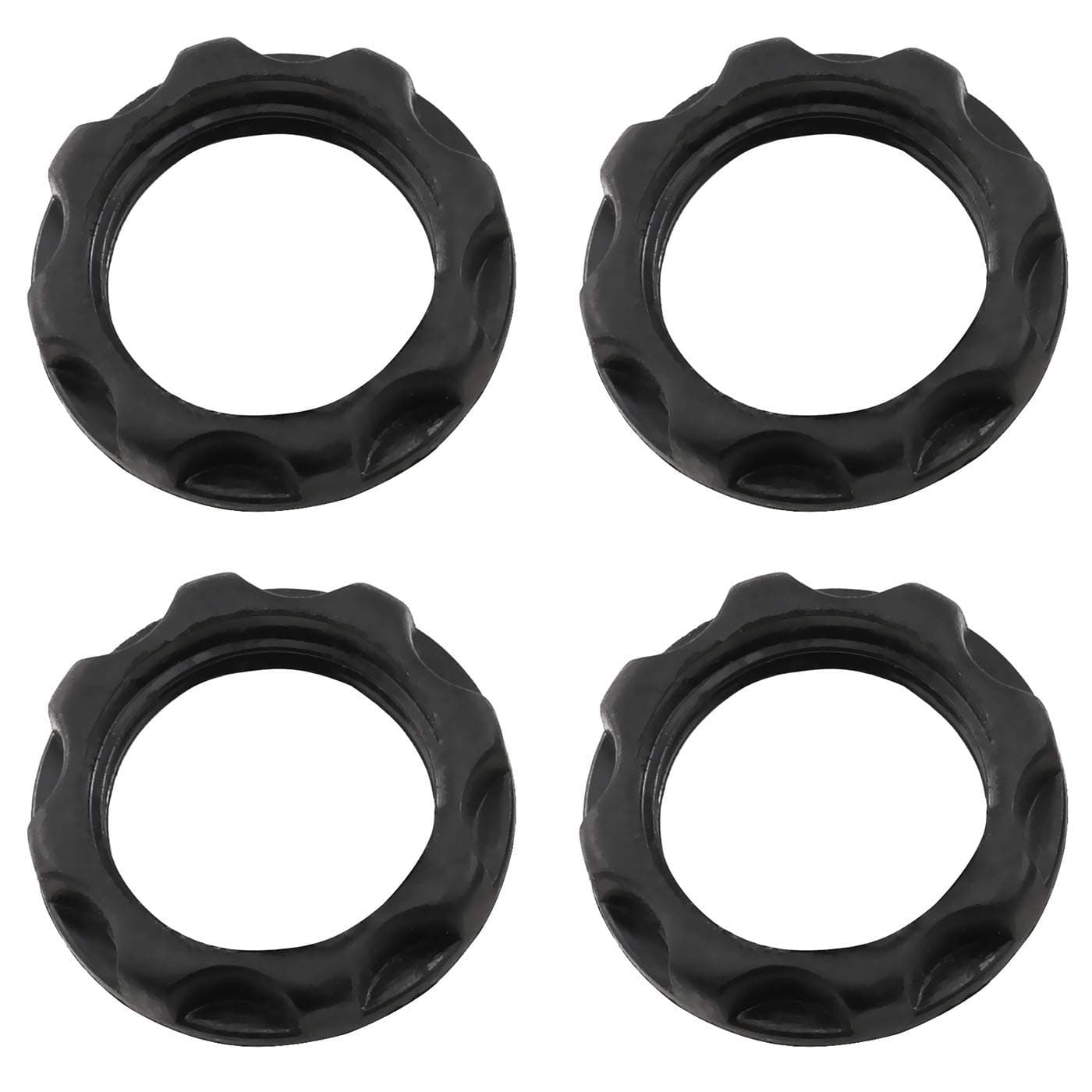 E-outstanding E12 Light Socket Ring 4PCS 3/4Inch I.D Black Phenolic Rings for Threaded Candelabra Base E12 Sockets Small Night Light Size