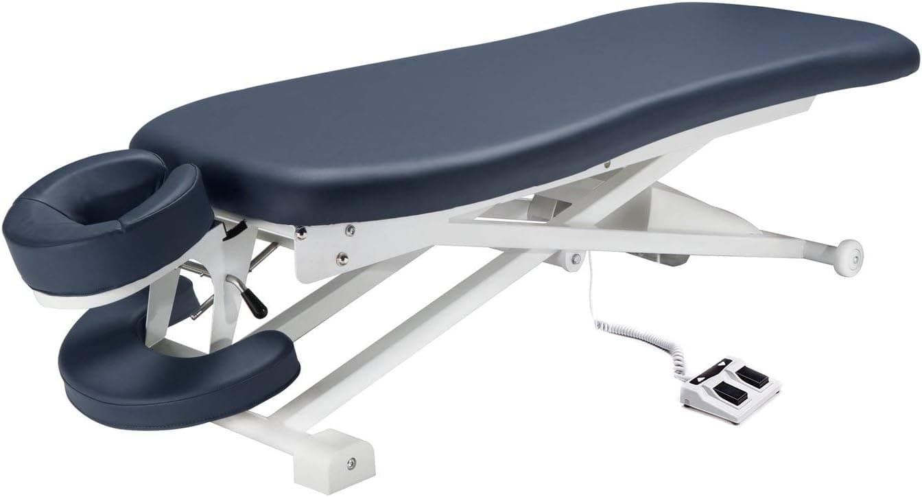 Master Massage 29” TheraMaster Flat Powerlift Electric Table Royal Blue