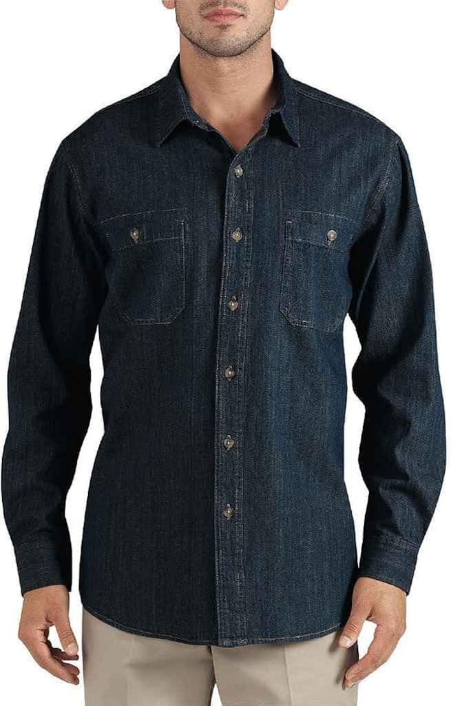 Dickies Men's Long-Sleeve Denim Shirt