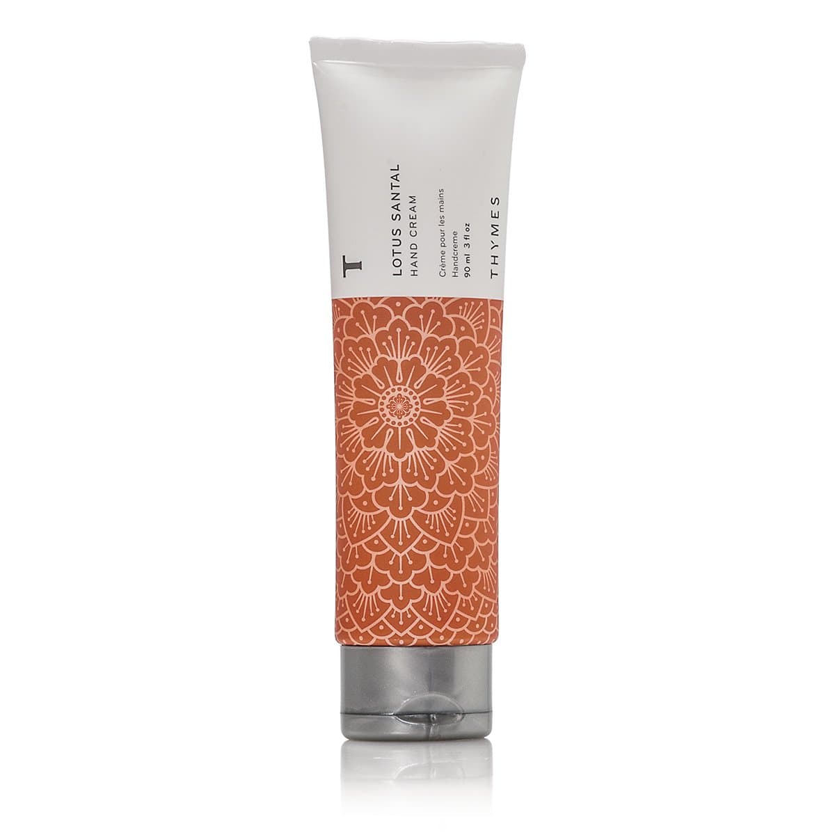 Thymes - Lotus Santal Hand Crème - Deeply Moisturizing Cream with Warm Sandalwood Scent - Legacy Packaging - 3 oz