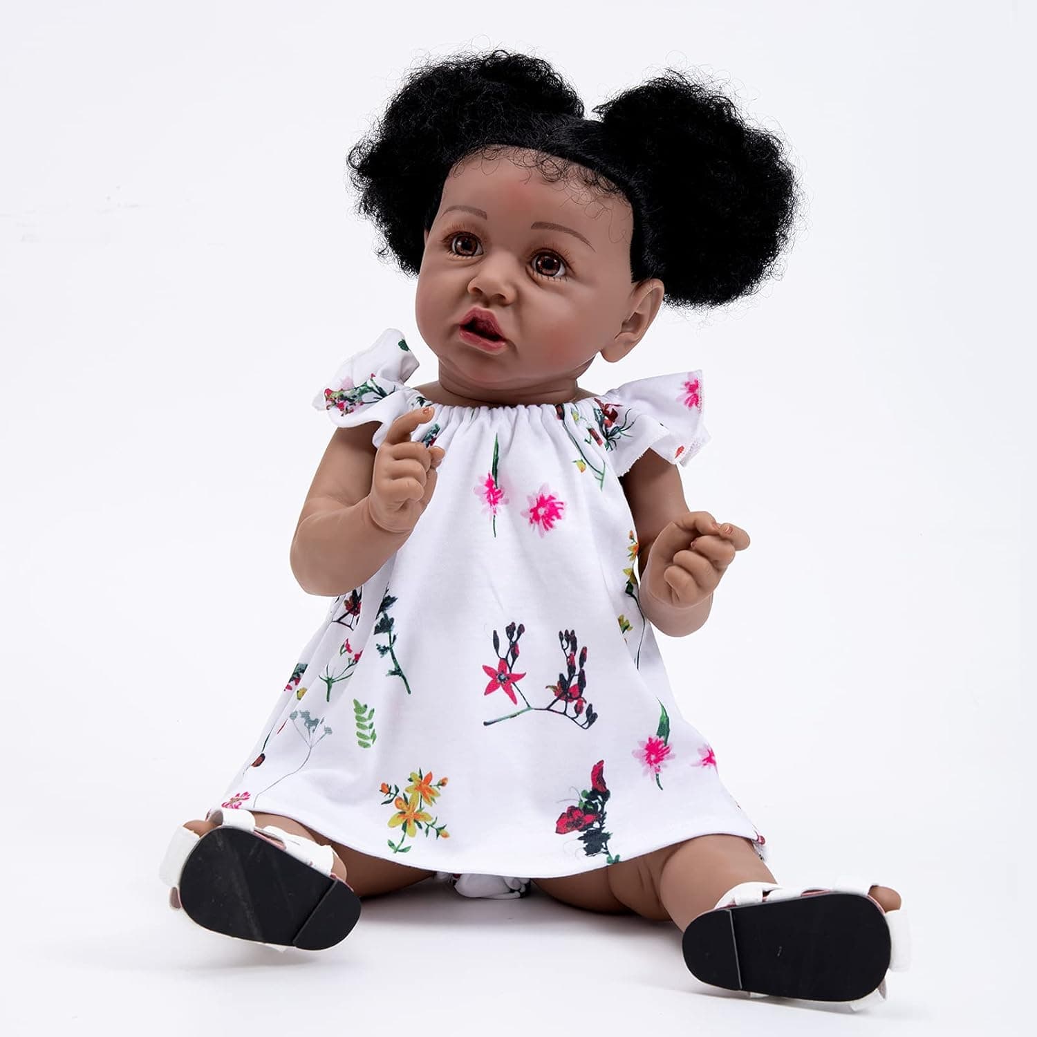 Reborn Baby Doll, Silicone Full Body 22 Inch Reborn Girl Doll Waterproof Bath Doll for Children Toddler, Handmade Kids Gifts / Toys
