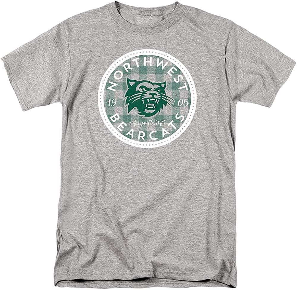 Northwest Missouri State University Official Plaid Badge Unisex Adult T Shirt