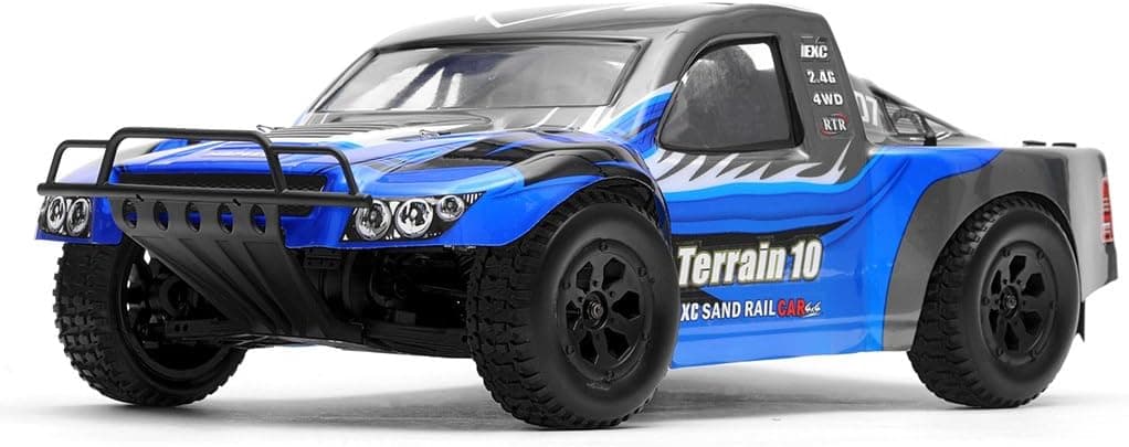Exceed Racing Terrain 1/10 Scale Short Course Truck Ready to Run 2.4ghz (AA Blue)