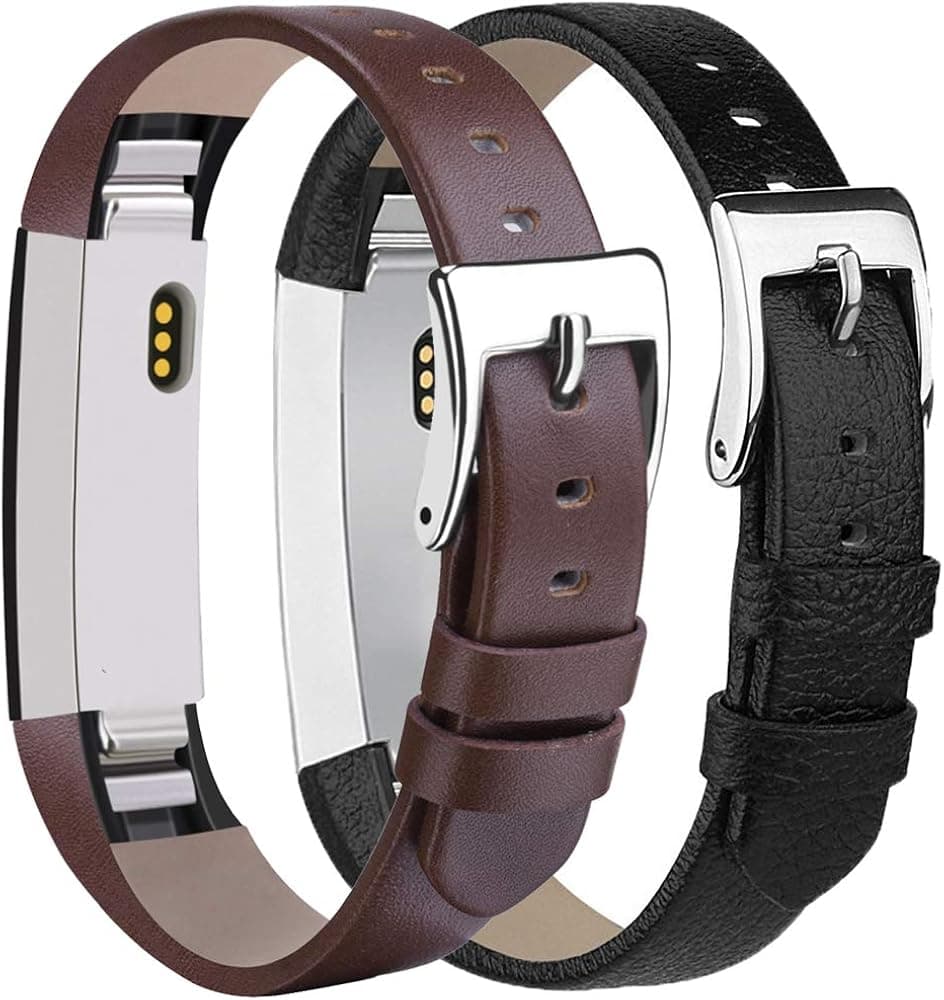 Tobfit Leather Bands Compatible with Fitbit Alta Bands/Alta HR/Ace Replacement Accessories Bands for Women Men