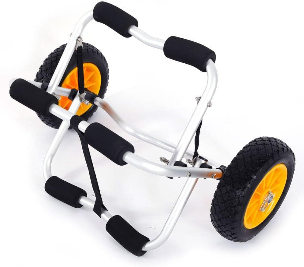 Bend Kayak Canoe Boat Carrier Dolly Trailer Tote Trolley Transport Cart Wheel