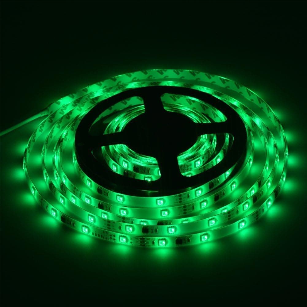 Mokungit 16.4ft 5M WS2811 No Need Controller WS2811 IC 30leds/m 5050 Digital RGB Dream Magic Color LED Strip DC12V IP65 Waterproof