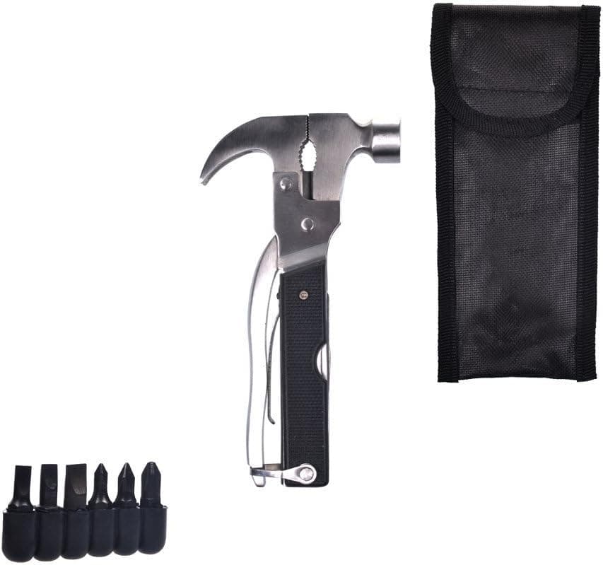 KLOUD City 8 in 1 Multi-function Stainless Steel Claw Hammer Blade Knife Screwdriver Tools Set