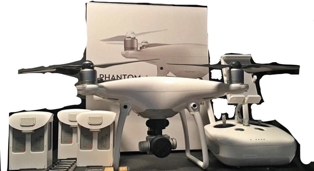 DJI Phantom 4 Quadcopter Drone w/Hardshell Backpack + Spare Intelligent Flight Battery Bundle