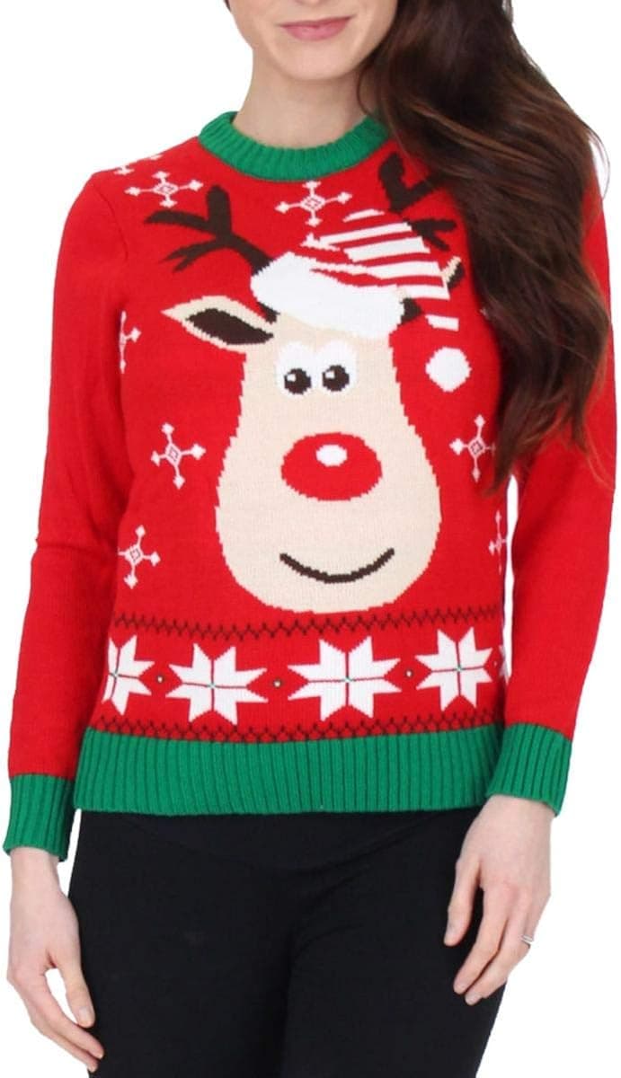 Blueberi Boulevard Womens Ugly Christmas Sweater - Sweaters for Women