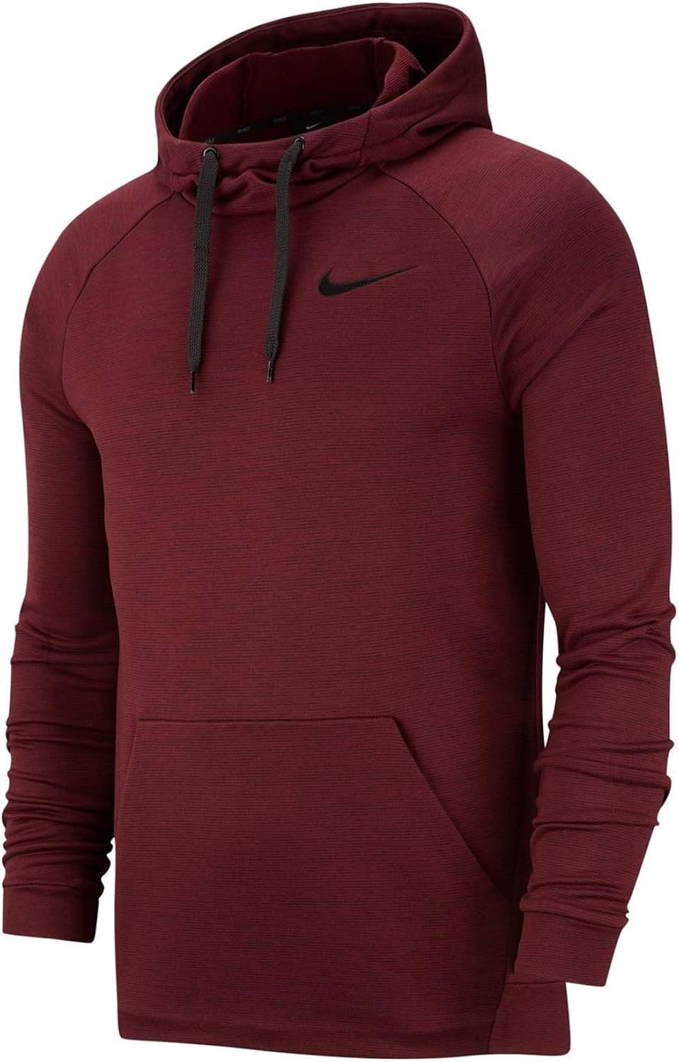 Nike Men's Dry Training Hoodie (Night Maroon/Black, Large)