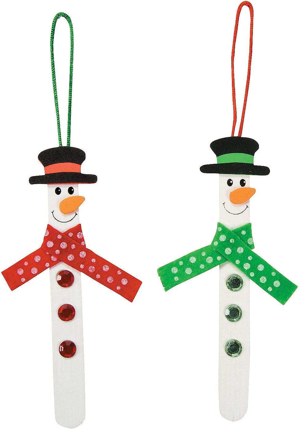 Stick Snowman Ornament Craft Kit (1 Dozent) by FX