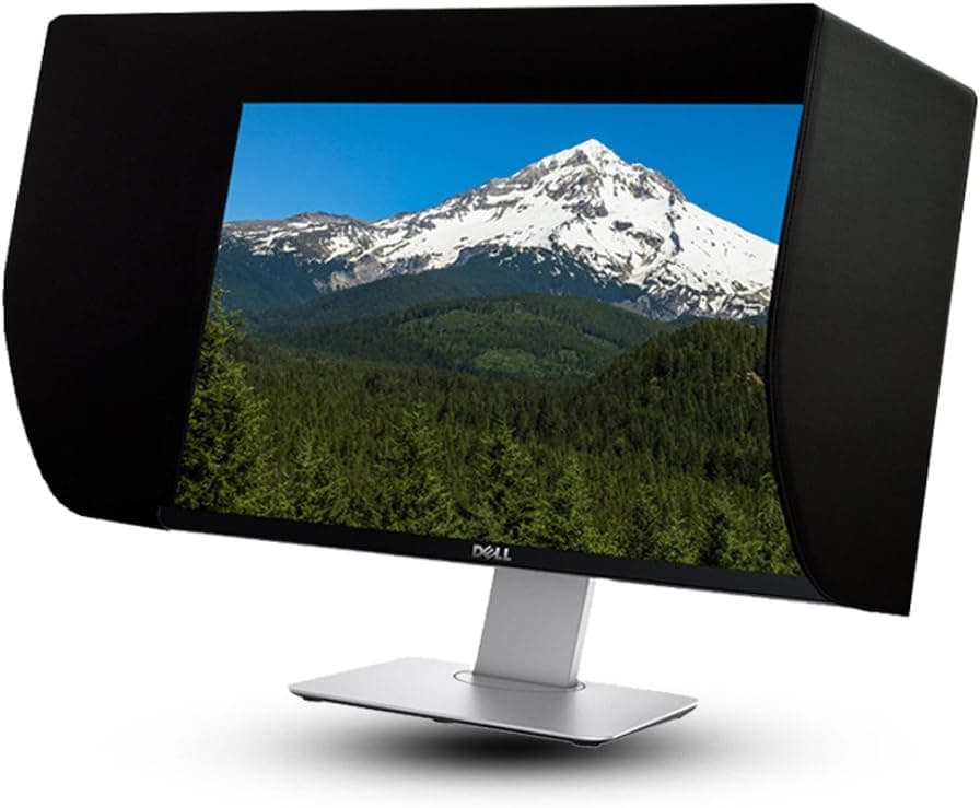 iLooker 22E 21~22 inch LCD LED Video Monitor Hood Sunshade Sunhood for Dell HP Viewsonic Philips Samsung LG EIZO NEC ASUS ACER BENQ AOC Lenovo, Fits Monitor Frame Width 505-525mm
