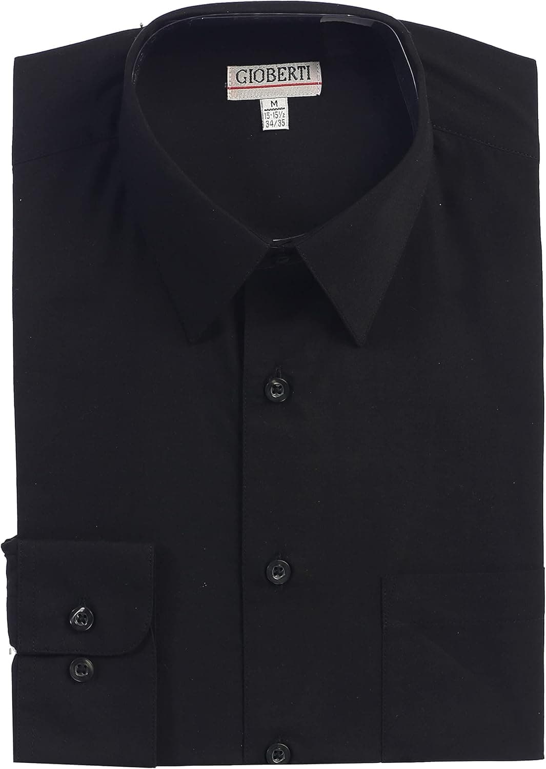 Gioberti Men's Long Sleeve Solid Dress Shirt