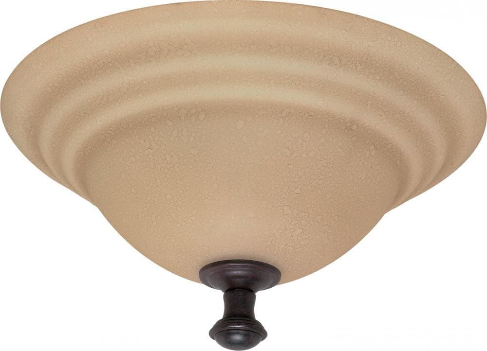 NUVO 60/102 Two Light Flush Mount, Unknown, Bronze/Dark