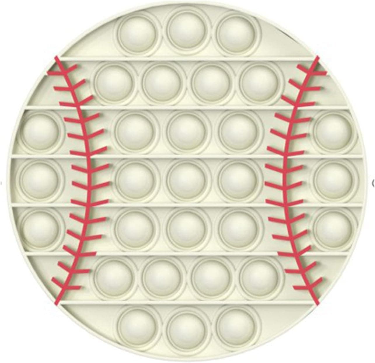 Pop Board Game Multi-Item Fidget Toys, Basketball/Football/Volleyball/Rugby/Baseball Sports Simple Popot Bubble Fidget Toys, Popper Fidget Sensory Toys for Kids and Adults (Baseball)