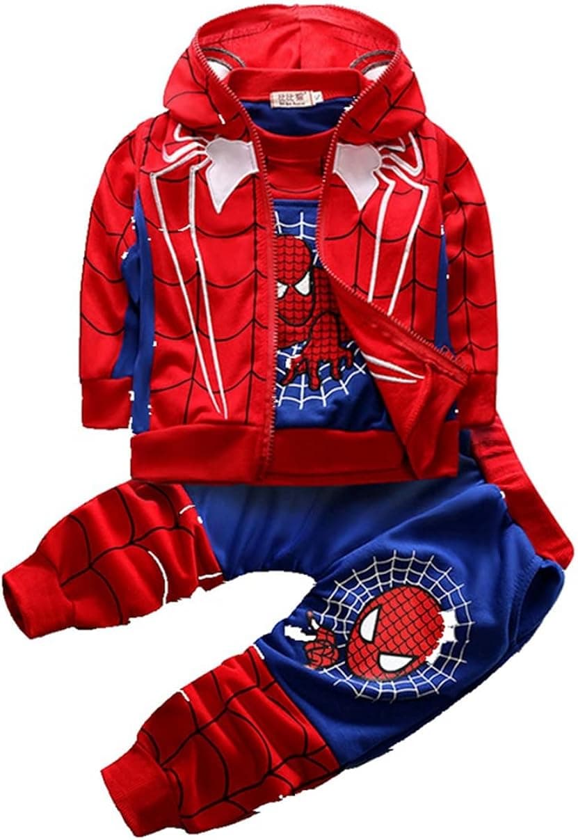 nabrand Boys Kids & Toddler Cotton Hoodies and Pants Sweatpants T-Shirts Long Sleeves Vest Sweatpants 3 Piece Size