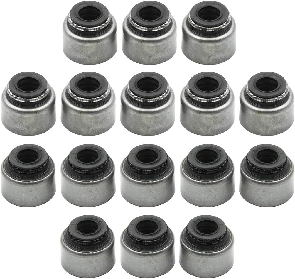 X AUTOHAUX Intake Exhaust Valve Stem Oil Seal Set for Honda 12211-PZ1-004 12210-PZ1-004