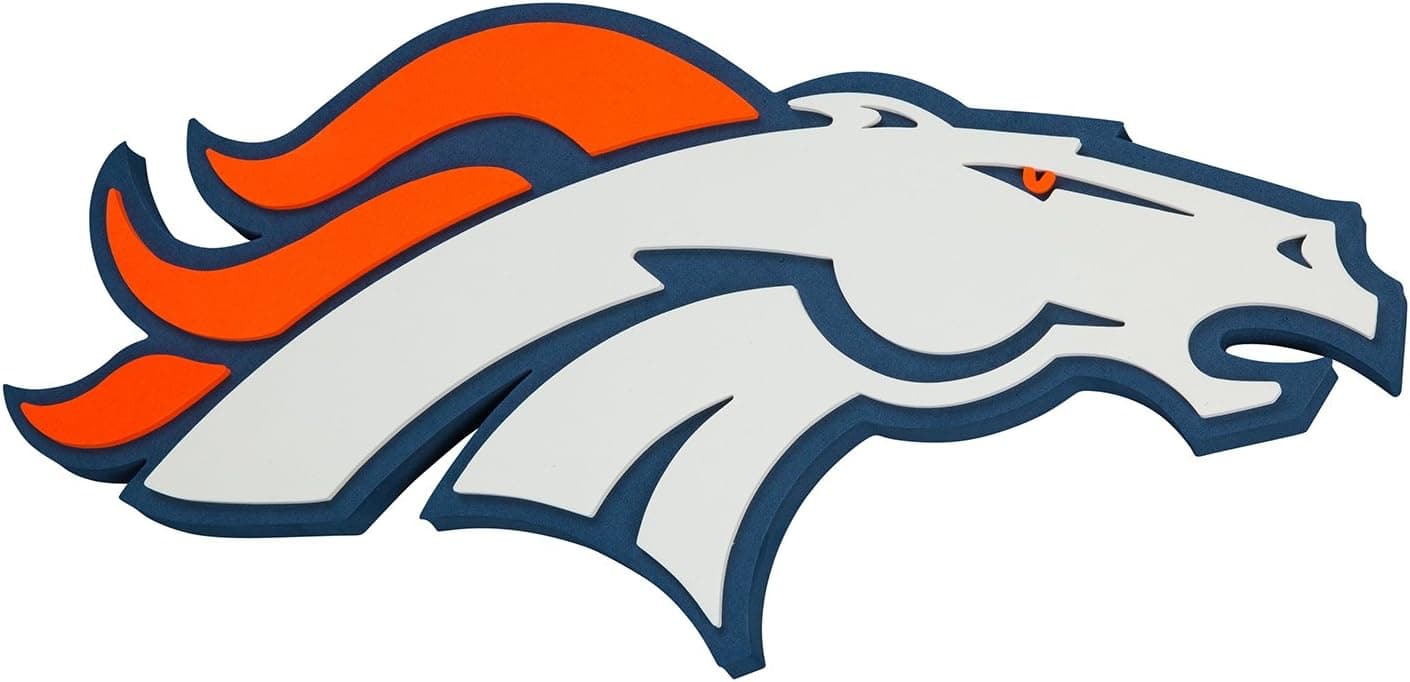 NFL Denver Broncos 3D Foam Wall Sign