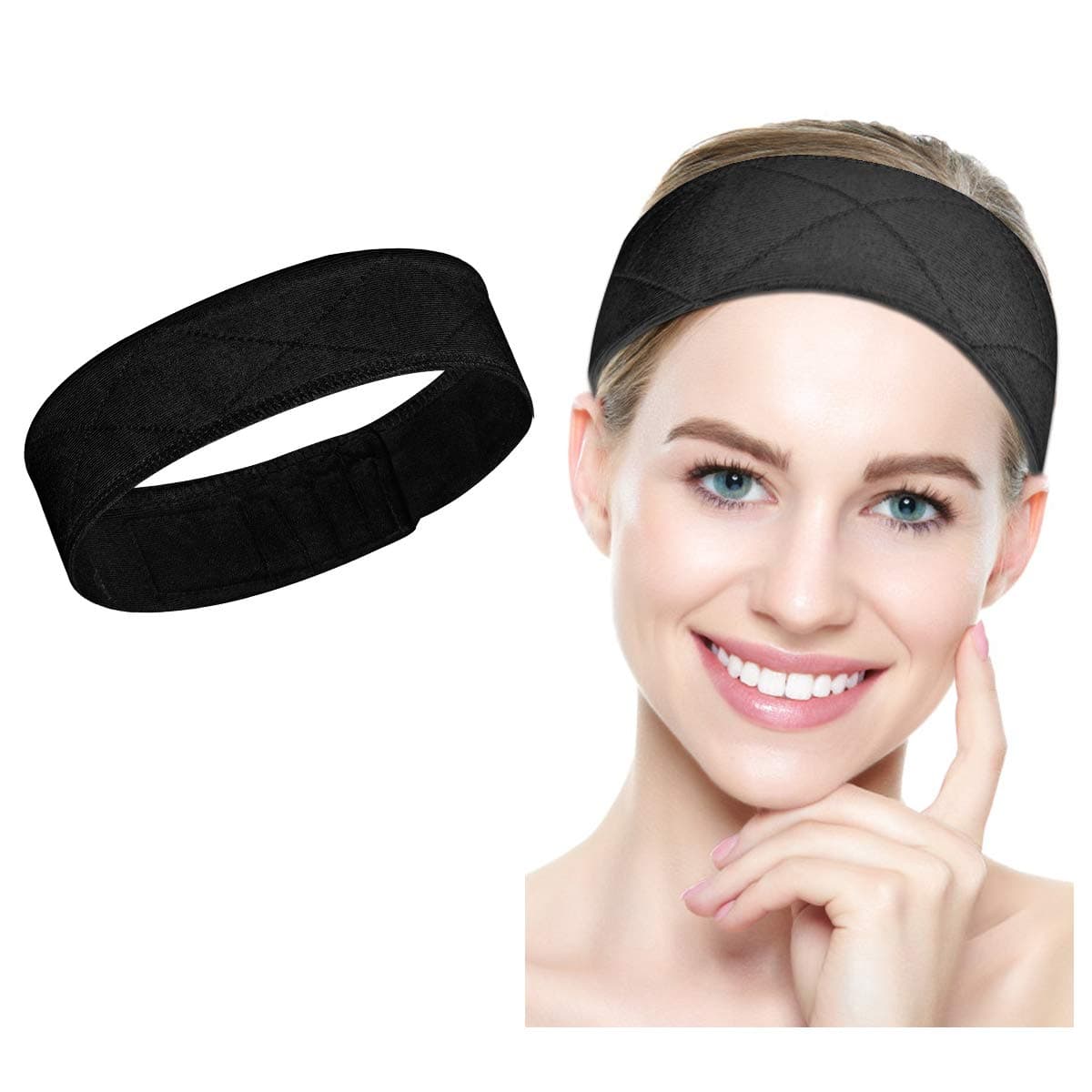 Wig Grip Band – Velvet Wig Headband Women Non Slip Elastic Hair Bands Adjustable With Magic Tape For Holding Wig
