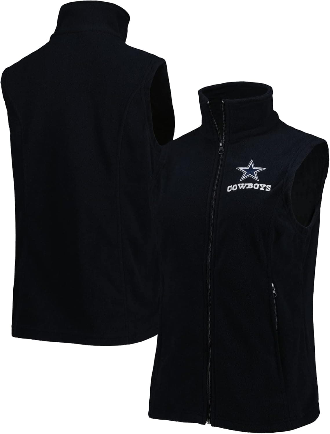 Dunbrooke Women's New York Giants Royal Houston Fleece Full-Zip Vest