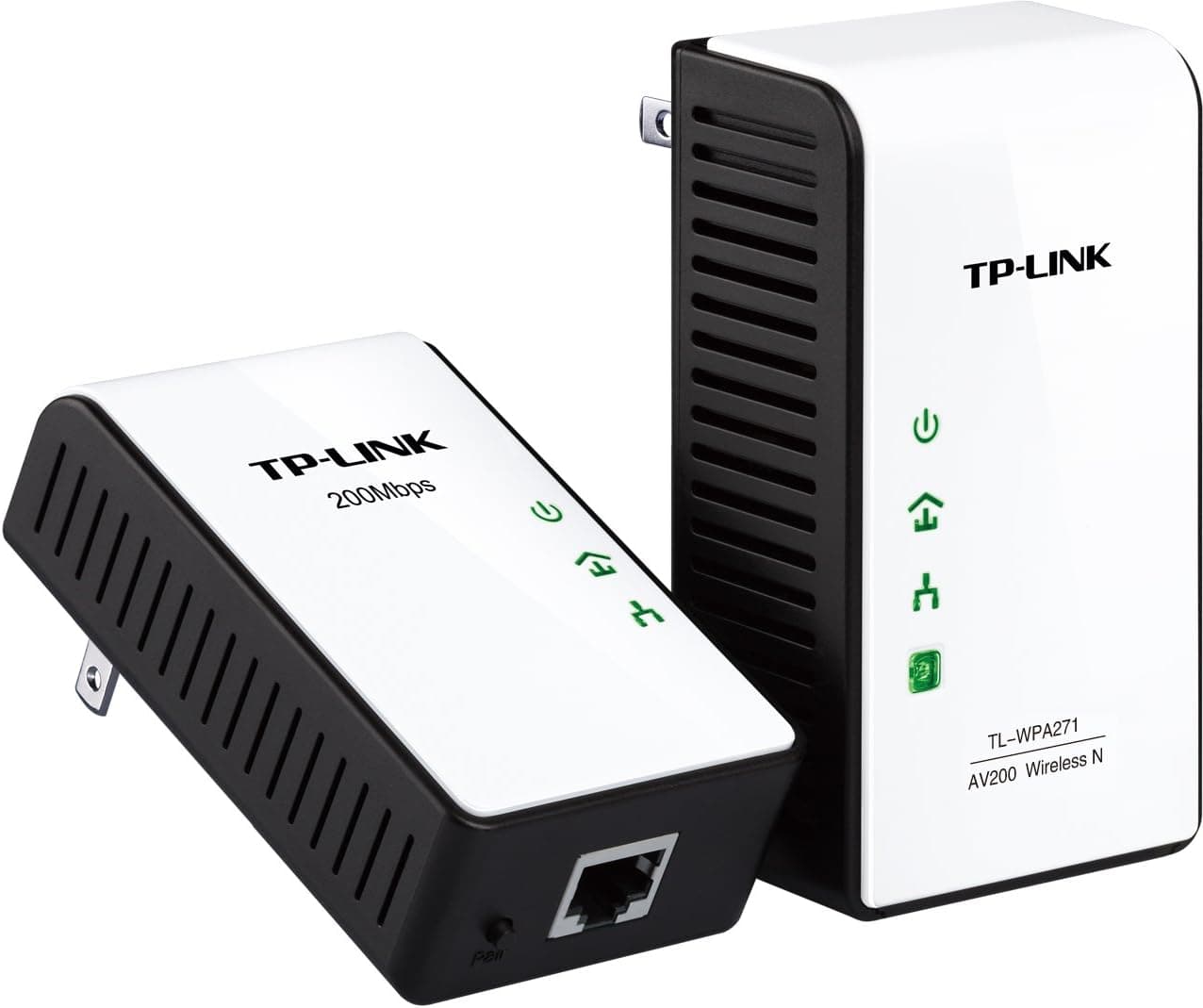 TP-LINK TL-WPA271 KIT 150Mbps Wireless N Powerline Adapter Starter Kit, 2.4Ghz N150 Adapter + 200Mbps Adapter, 802.11b/g/n