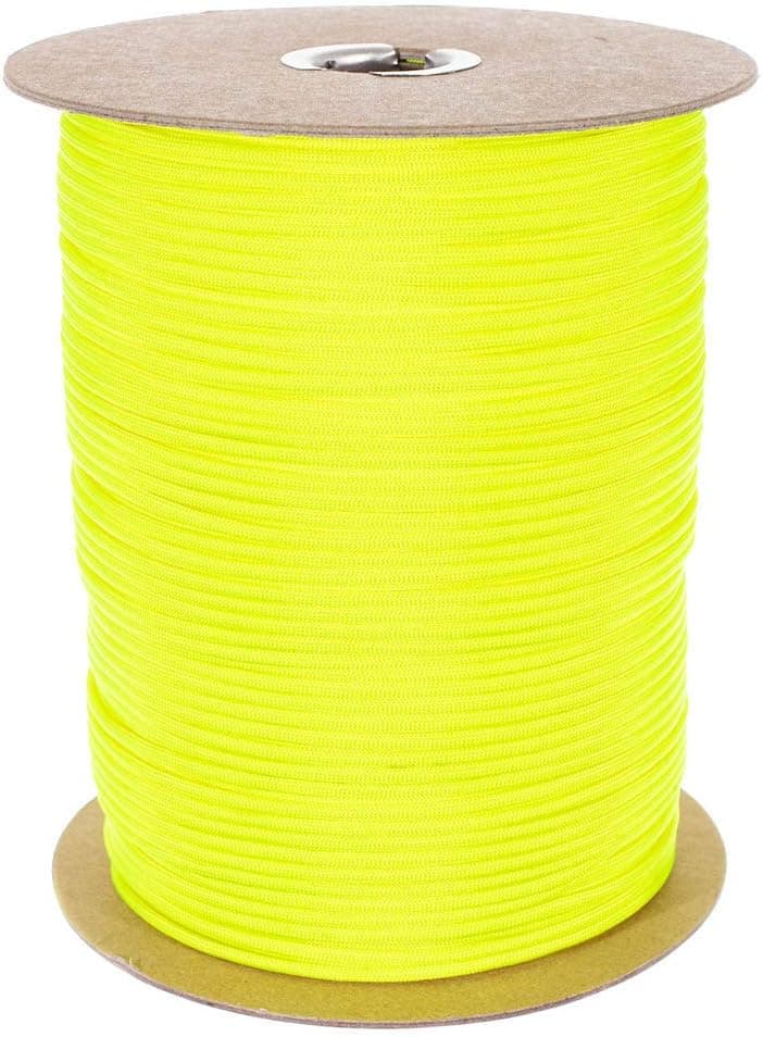 Paracord Planet ™ Brand Nylon 550lb Type III Commercial Grade 7 Strand Paracord Made in USA 1000 Ft Spools