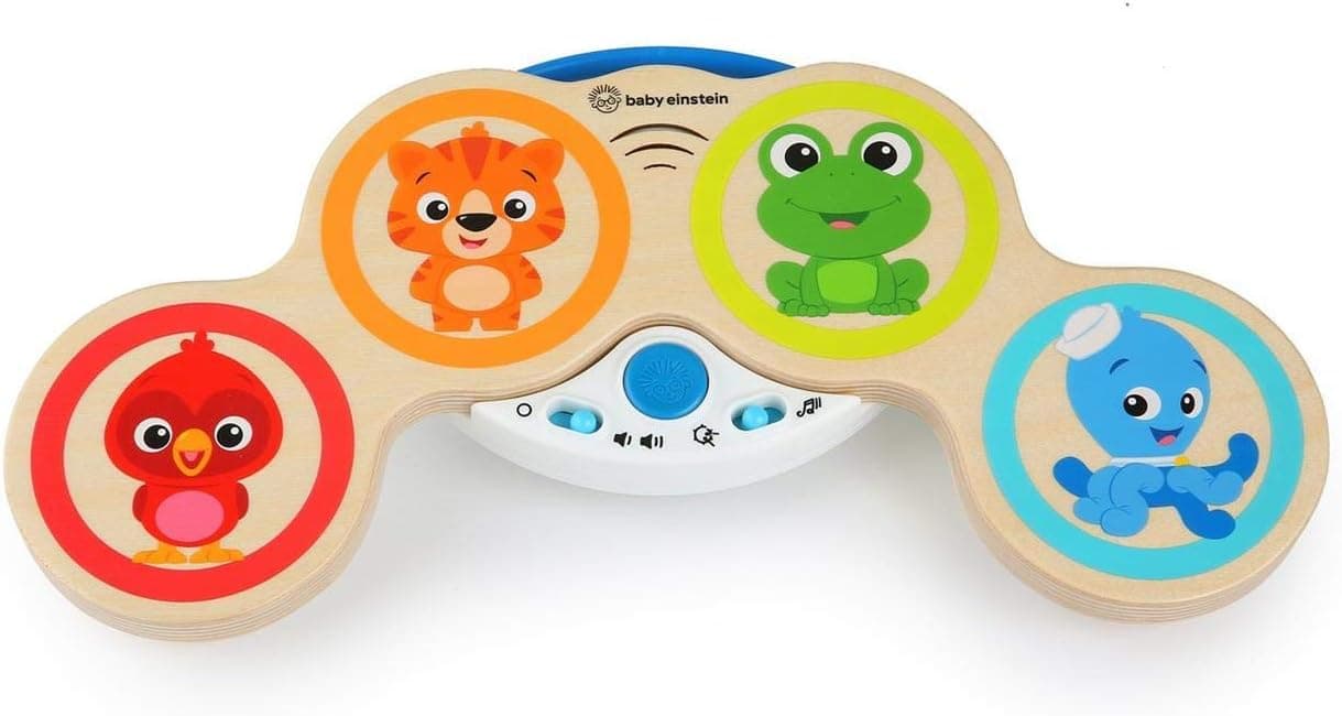 Baby Einstein Magic Touch Wooden Drum Musical Toy, Ages 6 months Plus