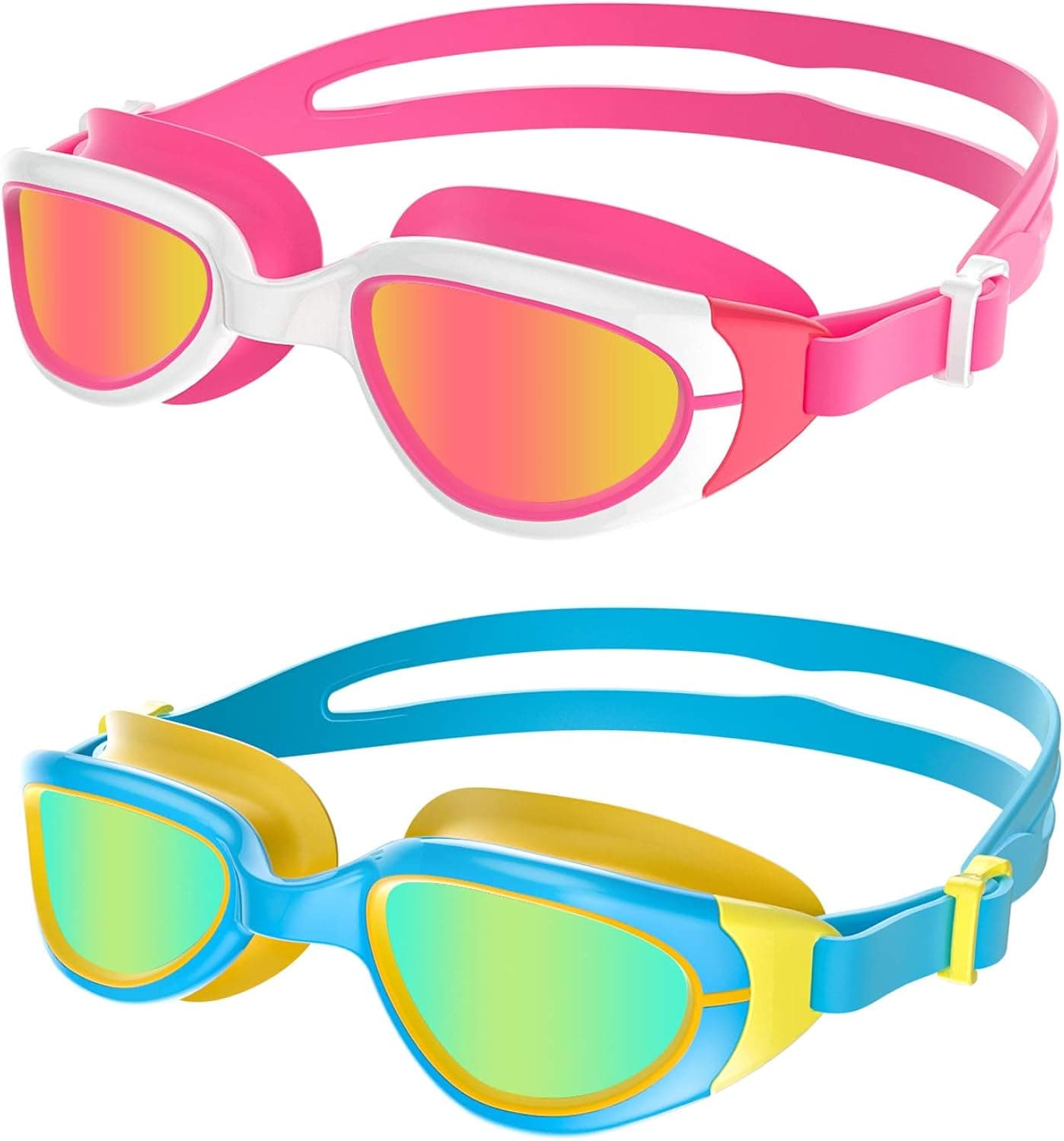 Aegend Polarized Kids Swim Goggles 2 Pack Swimming Goggles for Boys & Girls