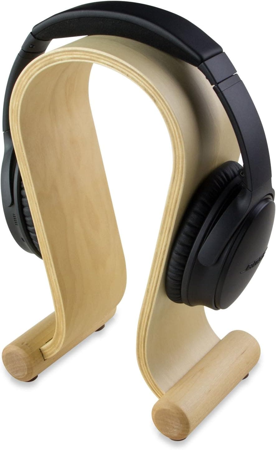 Wood Headphone Stand Mount Holder Headset Hanger Suitable All Headphone Size in Oak Wooded by SOJITEK