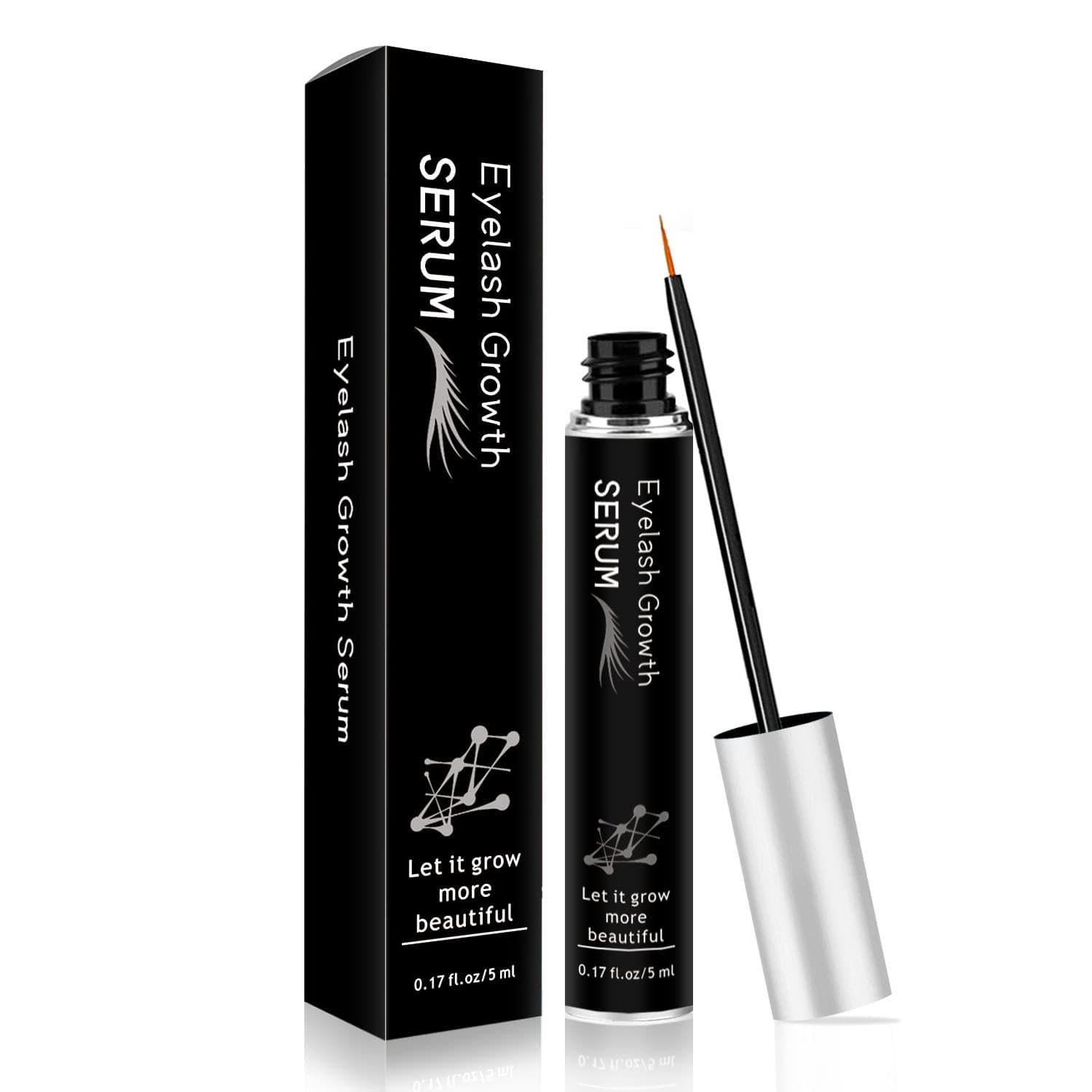 Eyelash Serum, Eyelash Growth Serum, 5ML Eyelash Enhancer Serum for Longer, Fuller And Healthier (1Pc)